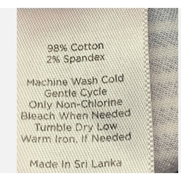 Talbots Womens Scalloped Wrap Skort Skirt Blue & White Stripe July 4th Size 12 - Picture 6 of 9